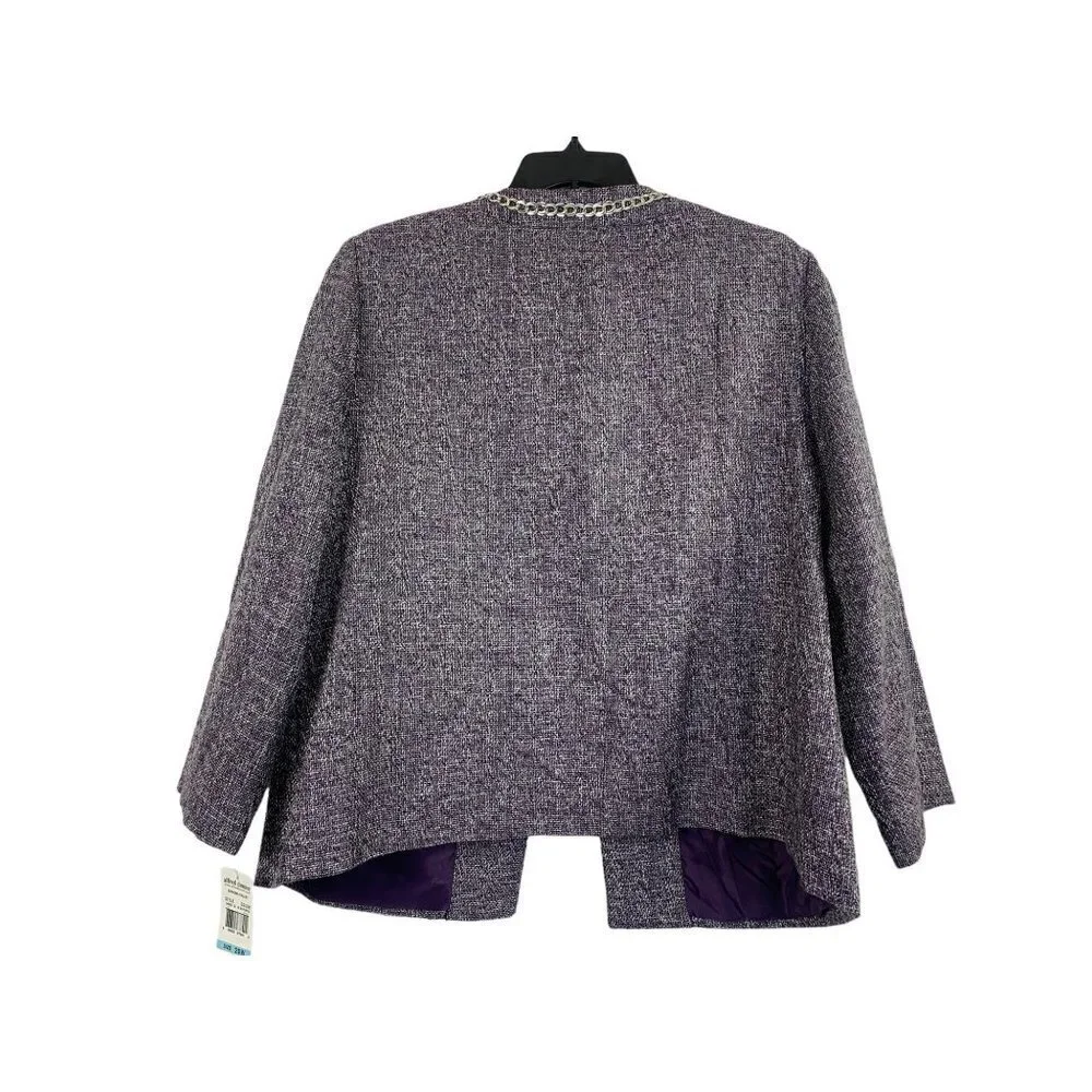 Alfred Dunner Women's Icy Blazer - Picture 3 of 8